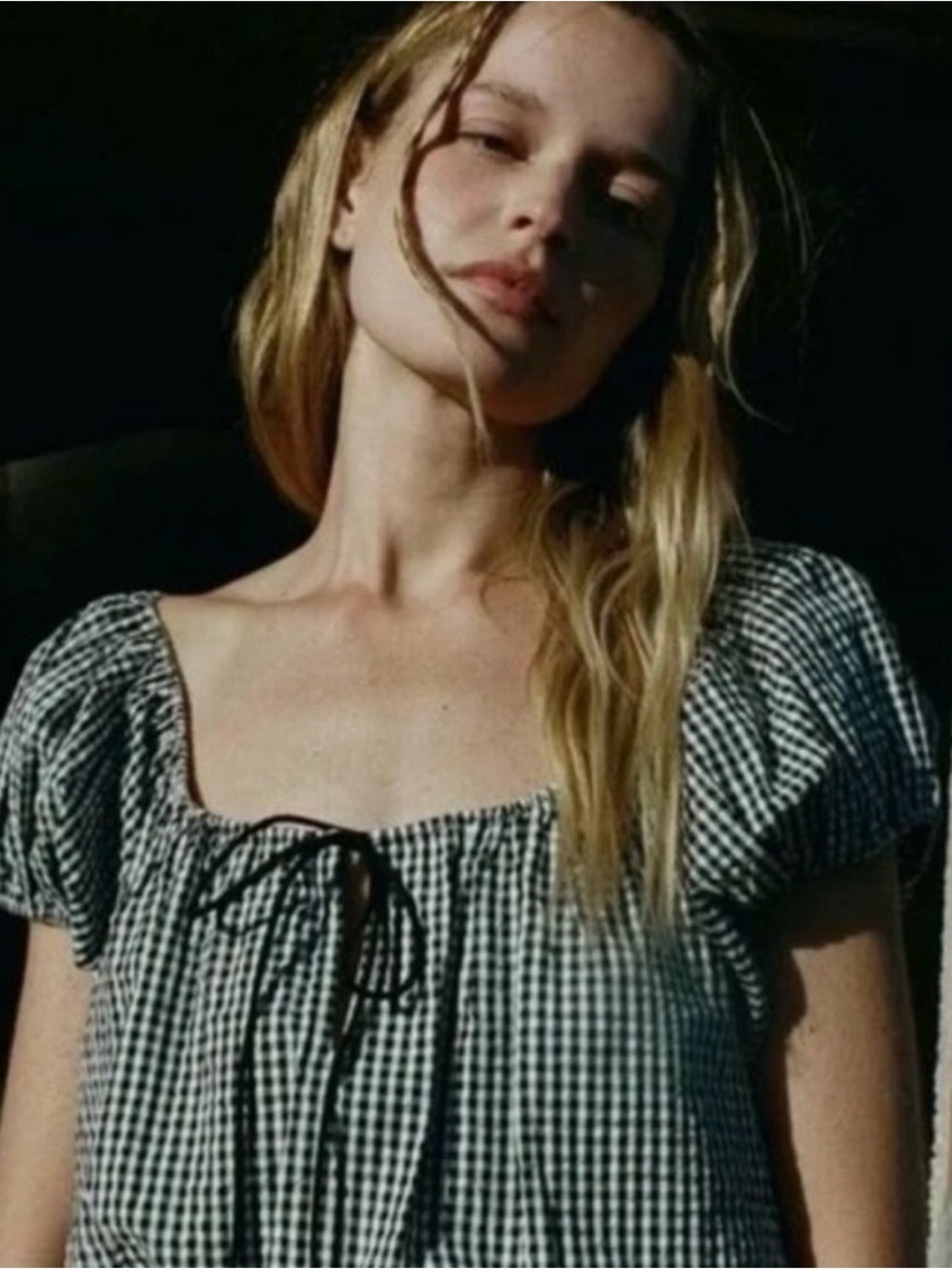 DÔEN HILARY TOP -- LA MADDALENA GINGHAM